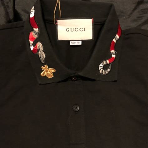 gucci collar polo shirt|Gucci polo snake collar.